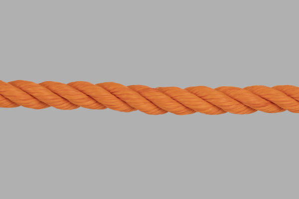 3 Strand Polypropylene Rope (orange)